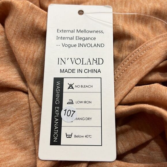 In’Voland peach twit top cut out knit dress in peach size 24W NWT - Picture 9 of 12